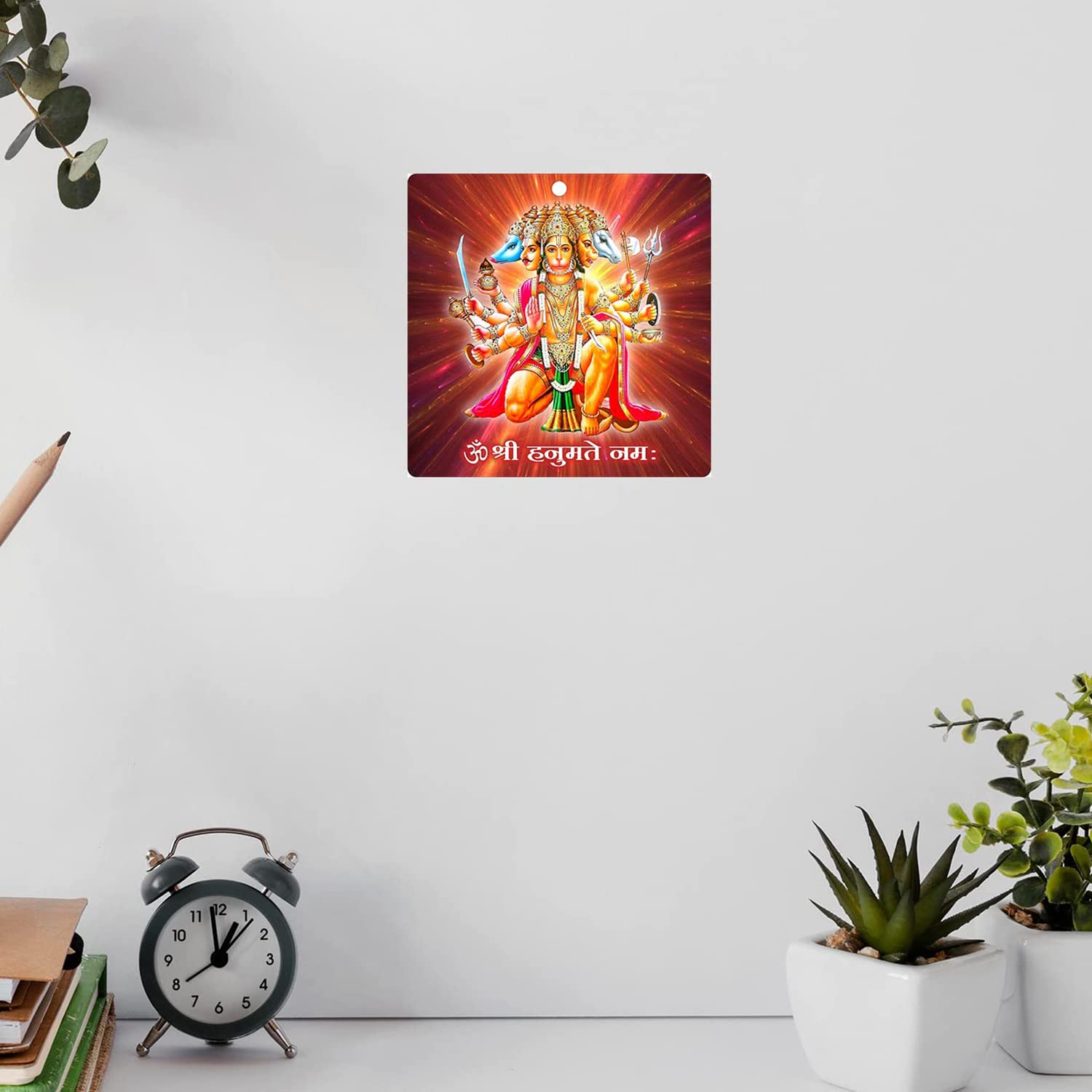 Ladecor Panchmukhi Hanuman Wall Frame For South, South West Main Door Vastu Dosh Rectification Remedy Of Home, Office And Factor